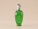 MOGRA green glass perfume bottle with faceted silver cap